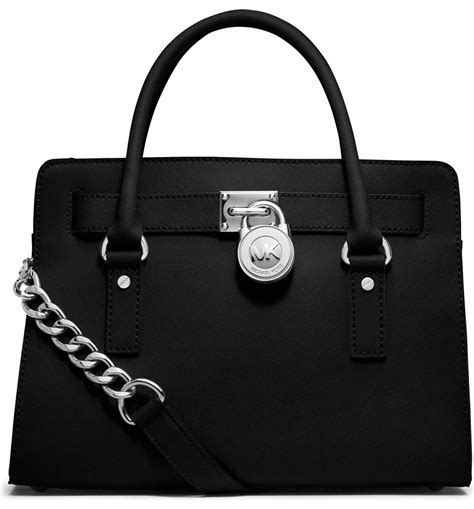 leren tassen michael kors hamilton|Hamilton Medium Leather Satchel – Michael Kors Pre.